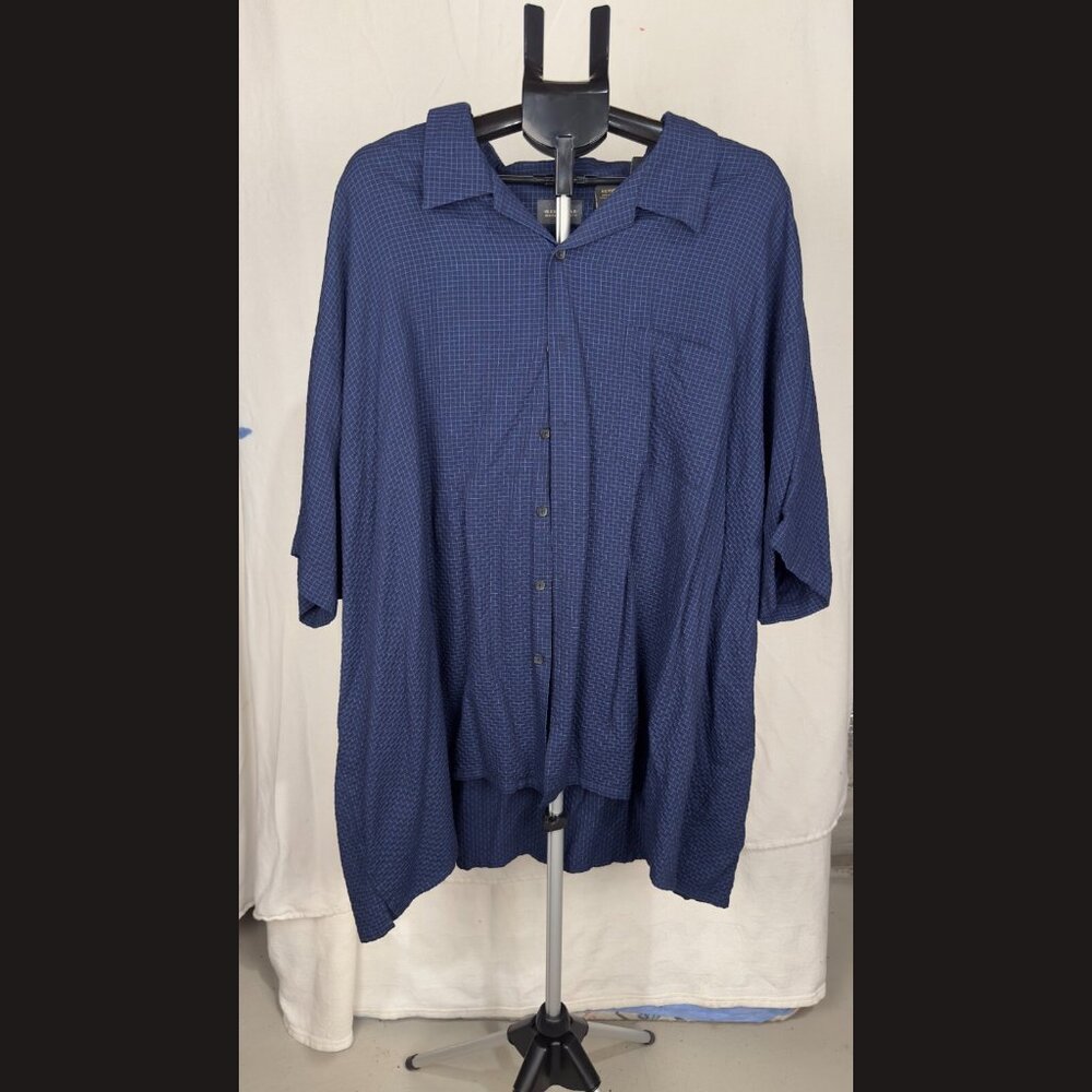 Alexander Lloyd Men's Blue Button-Up Shirt Size 5X/BIG – Classic & Comfortable